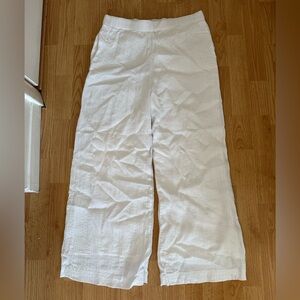 Abercrombie & Fitch White Straight Leg Pants